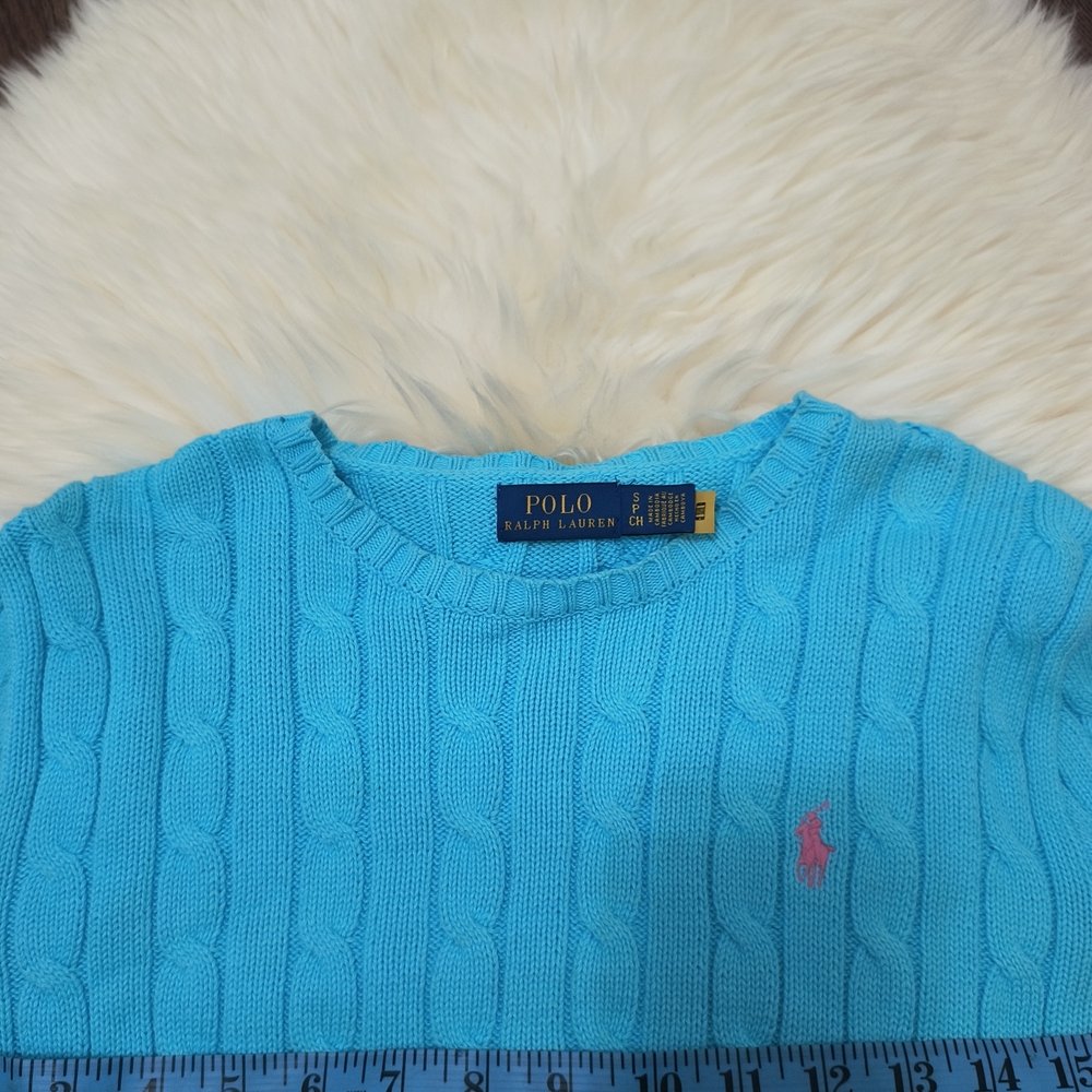 Polo Ralph Lauren Blue Cable Knit Sweater